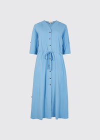 Hanlon Ladies' midi length shirt dress - Azure Blue