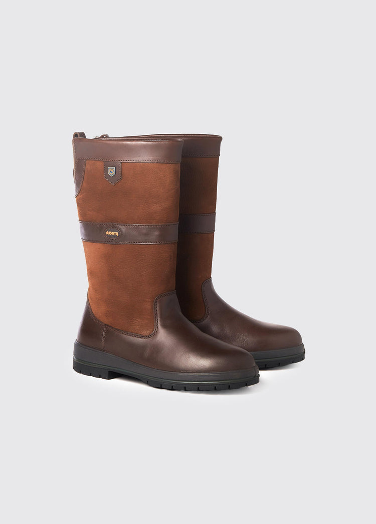 Stijlvolle outdoorlaars in halfhoge uitvoering in bruin leer met GORE-TEX voering en stevige gripzool