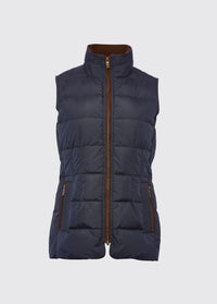 Spiddal Ladies' Quilted Vest - Navy/Multi