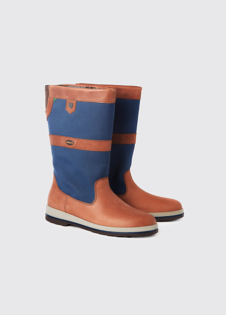Shamrock Damen Segelstiefel - Navy/Brown