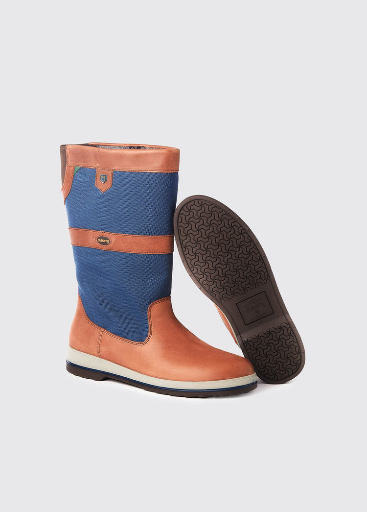 Shamrock Damen Segelstiefel - Navy/Brown