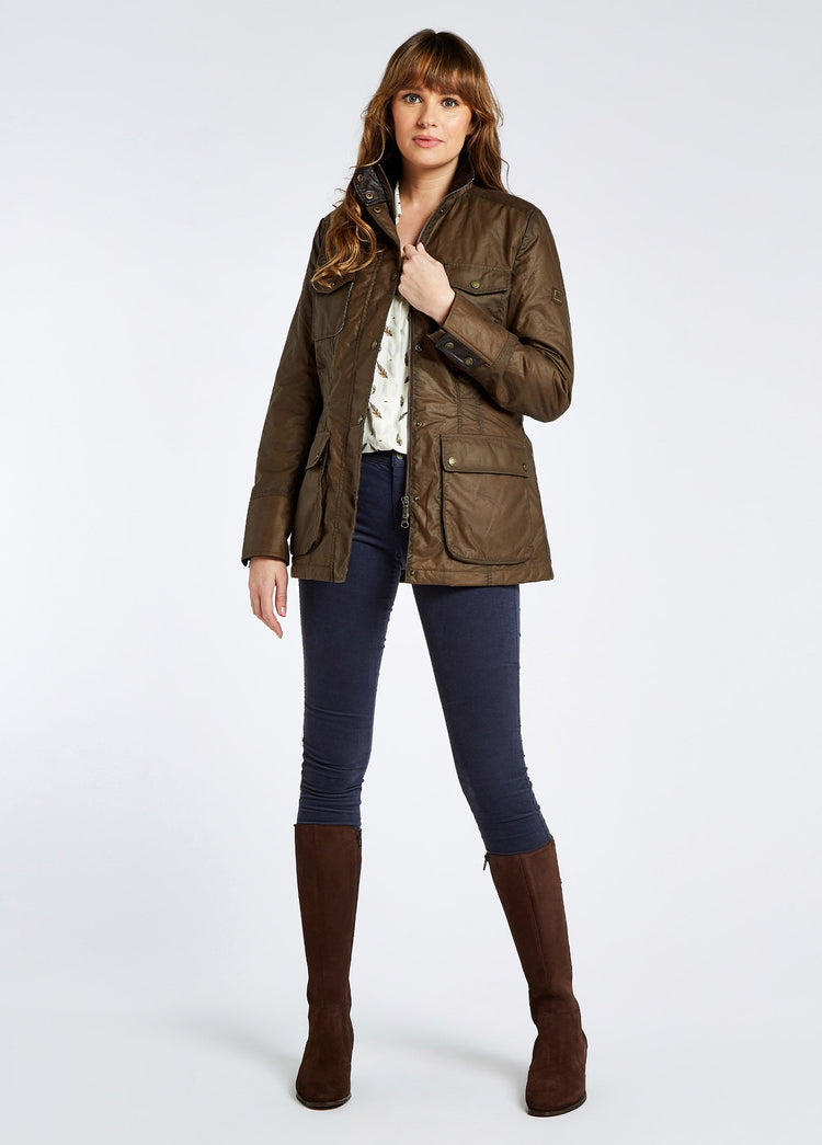 Veste en coton ciré Munsburo pour femme - Ginger
