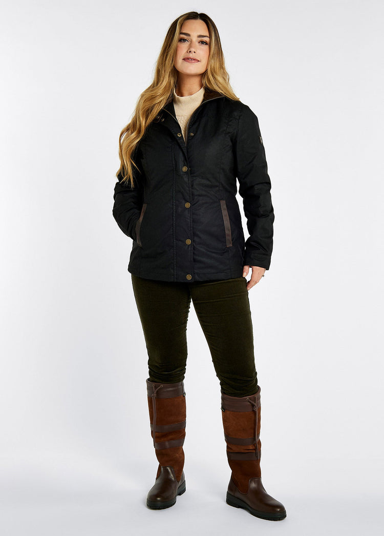 Veste en coton ciré Mountrath  - Black