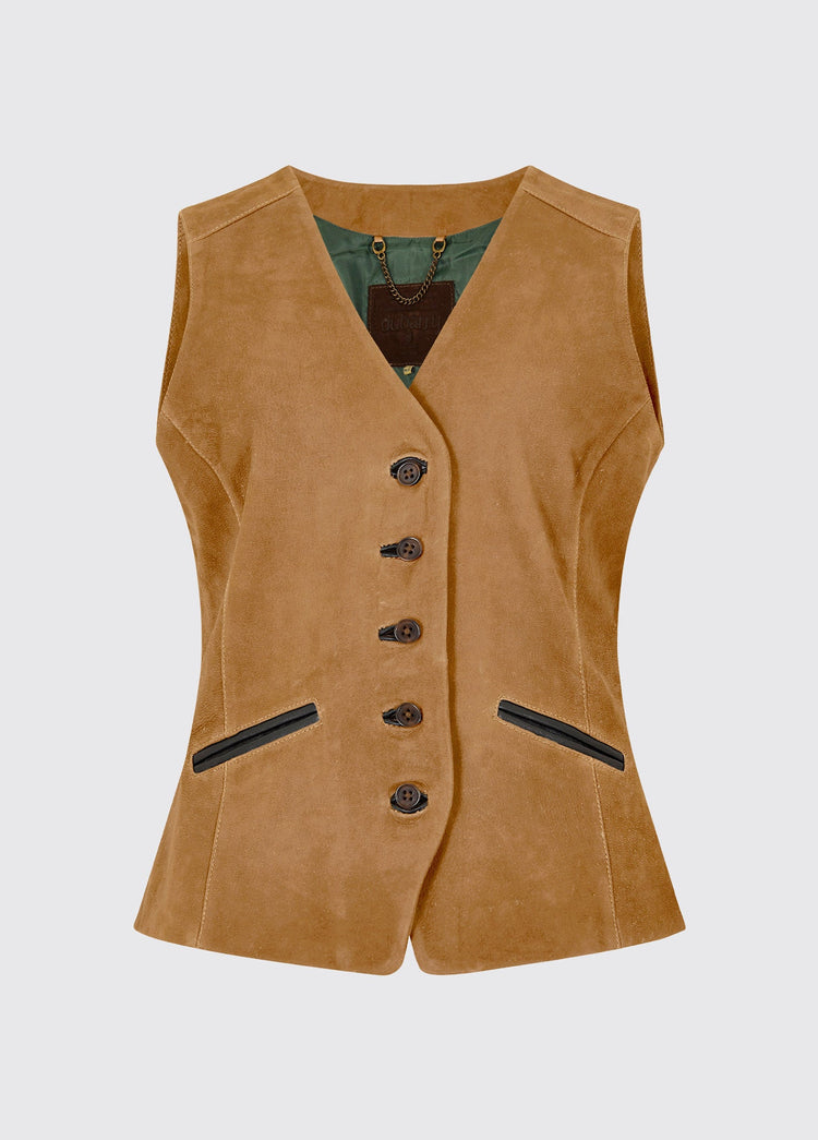 Greville Ladies' Tailored Waistcoat - Tan